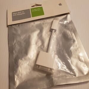 Apple Mini-DVI to DVI Adapter M9321G/B New Sealed  UPC 885909100798
